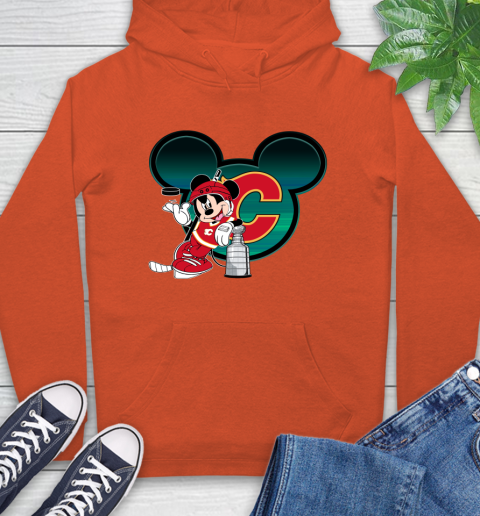 NHL Calgary Flames Stanley Cup Mickey Mouse Disney Hockey T Shirt Hoodie 5