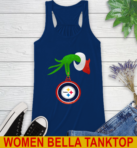 Pittsburgh Steelers Grinch Merry Christmas NFL Football Racerback Tank 9