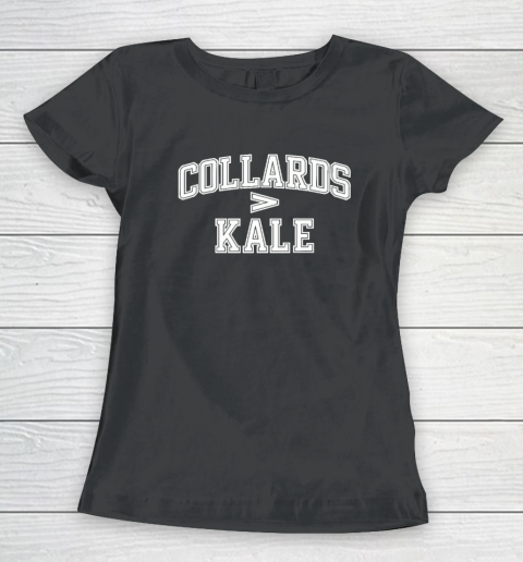 Collards Vs Kale Funny Black History Month Women's T-Shirt