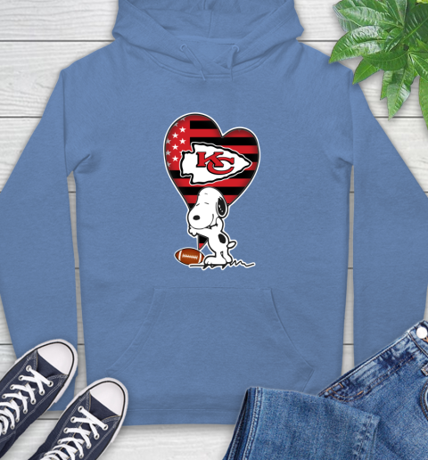 Kansas City Chiefs NFL Football The Peanuts Movie Adorable Snoopy Hoodie 11