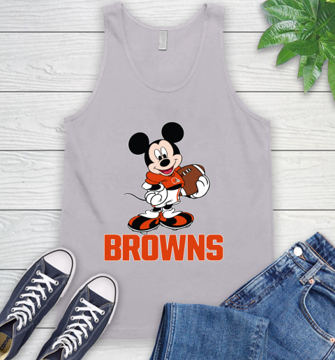 NFL Football Cleveland Browns Cheerful Mickey Mouse Shirt Tank Top 4