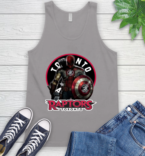 Toronto Raptors NBA Basketball Captain America Thor Spider Man Hawkeye Avengers Tank Top 4