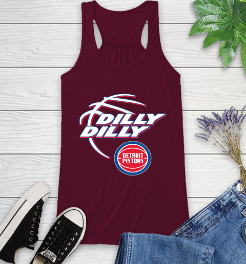 NBA Detroit Pistons Dilly Dilly Basketball Sports Racerback Tank 3