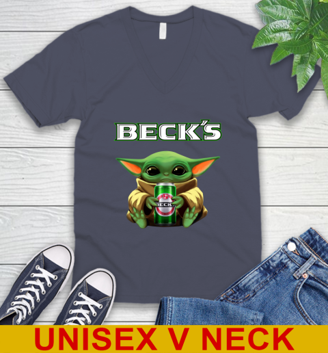 Star Wars Baby Yoda Hugs Beck's Beer Shirt 56