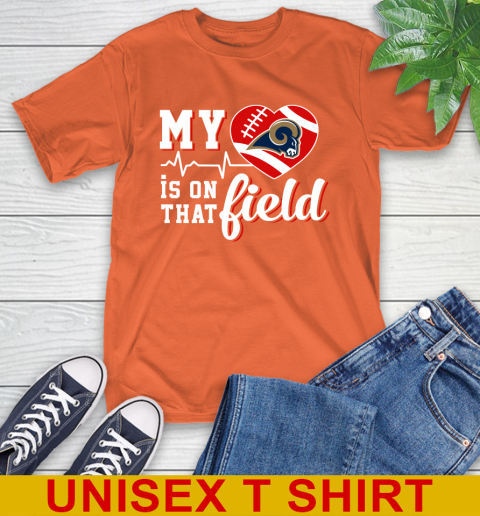 NFL My Heart Is On That Field Football Sports Arizona Cardinals T-Shirt 4