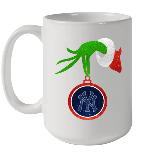 New York Yankees Grinch Merry Christmas MLB Baseball Ceramic Mug 15oz