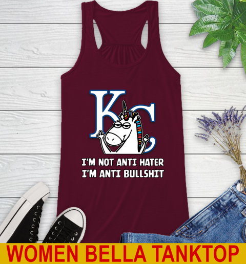 Los Angeles Angels MLB Baseball Unicorn I'm Not Anti Hater I'm Anti Bullshit (2) Racerback Tank 3