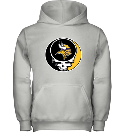 NFL Minnesota Vikings Grateful Dead Rock Band Football Sports wNRRpPJ0JDs youth hoodie 43 95 151514 front white