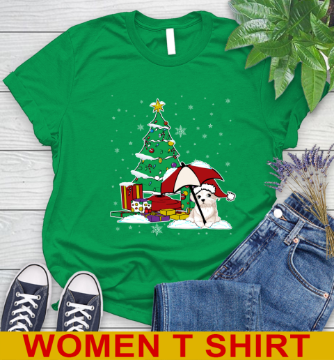 Maltese Christmas Dog Lovers Shirts 232