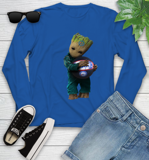 NBA Groot Guardians Of The Galaxy Basketball Sports Philadelphia 76ers Youth Long Sleeve 9