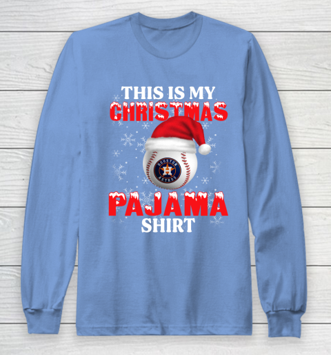 Houston Astros This Is My Christmas Pajama Shirt MLB Long Sleeve T-Shirt 8