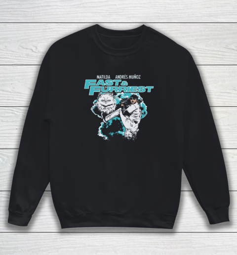 Matilda & Andres Muñoz Fast & Furriest Mariners Sweatshirt