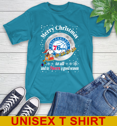 Philadelphia 76ers Merry Christmas To All And To 76ers A Good Season NBA Basketball Sports T-Shirt 9