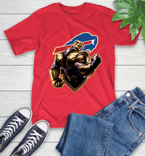 NFL Thanos Avengers Endgame Football Sports Buffalo Bills T-Shirt 10