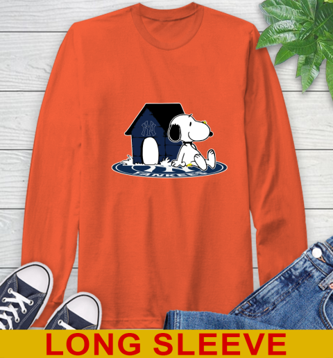 MLB Baseball New York Yankees Snoopy The Peanuts Movie Shirt Long Sleeve T-Shirt 5