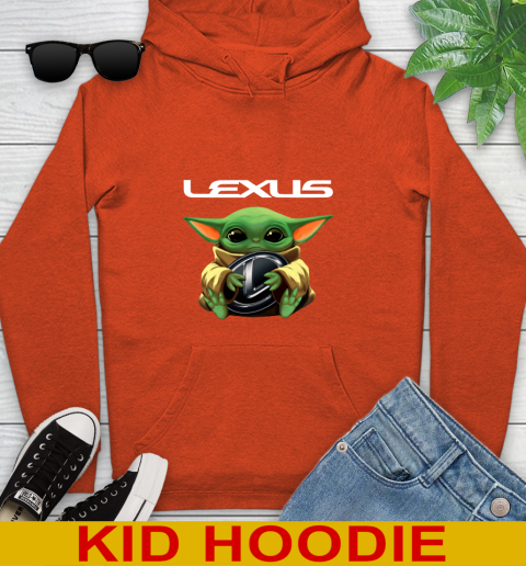 Star Wars Baby Yoda Hugs Lexus Car Shirt 131