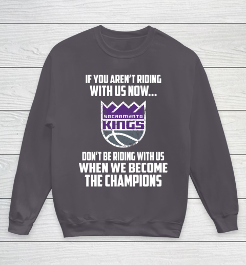 NBA Sacramento Kings Basketball We Become The Champions Youth Sweatshirt 5