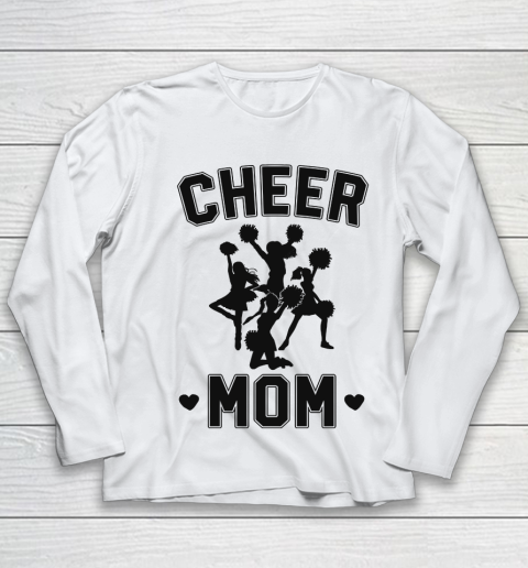 Mother's Day Funny Gift Ideas Apparel  Retro Cheer Mom Gifts Vintager Cheerleader Mom Shirt Mother Youth Long Sleeve