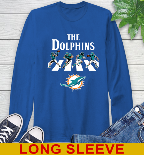 NFL Football Miami Dolphins The Beatles Rock Band Shirt Long Sleeve T-Shirt 11