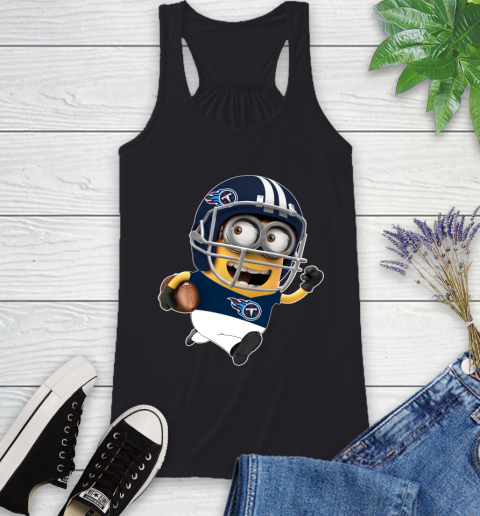 NFL Tennessee Titans Minions Disney Football Sports Racerback Tank 2