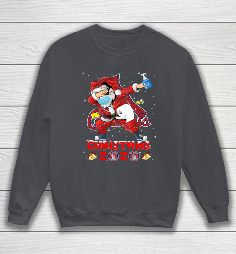 St.Louis Cardinals Funny Santa Claus Dabbing Christmas 2020 MLB Sweatshirt 4