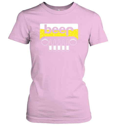 ewxg beer and jeep shirts ladies t shirt 20 front light pink