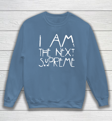 Blue clearance supreme sweatshirt