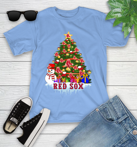 Boston Red Sox Merry Christmas MLB Baseball Sports Youth T-Shirt 11