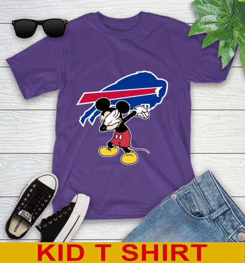 Buffalo Bills NFL Football Dabbing Mickey Disney Sports Youth T-Shirt 4