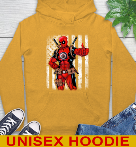 NHL Hockey Vegas Golden Knights Deadpool American Flag Shirt Hoodie 2