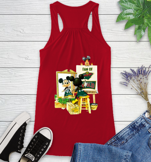 NHL Hockey Minnesota Wild Mickey Drawing Shirt 39