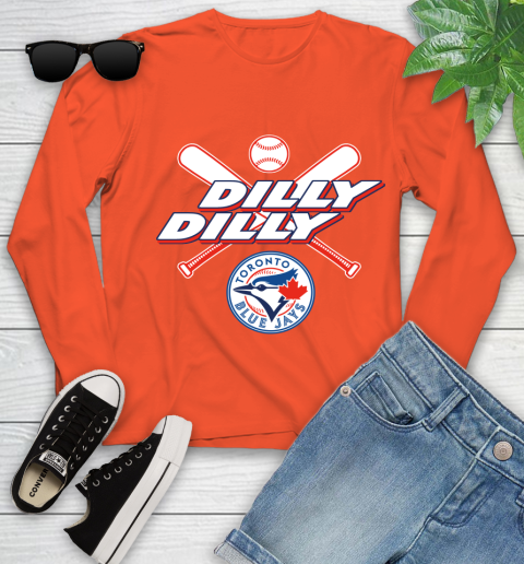 MLB Toronto Blue Jays Dilly Dilly Baseball Sports Youth Long Sleeve 4