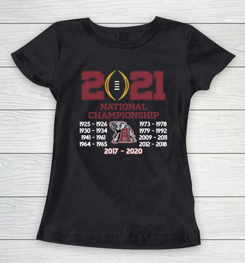 Alabama Crimson Tide National Championship 2020 Women's T-Shirt