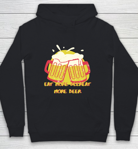 Beer Lover Funny Shirt Eat More Beer Sticker Youth Hoodie