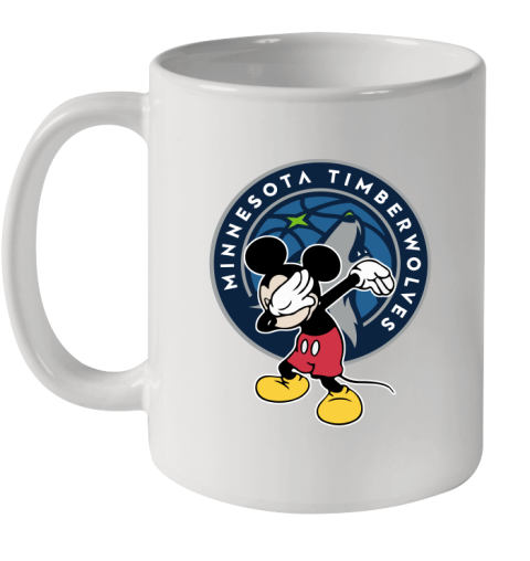 Minnesota Timberwolves NBA Basketball Dabbing Mickey Disney Sports Ceramic Mug 11oz