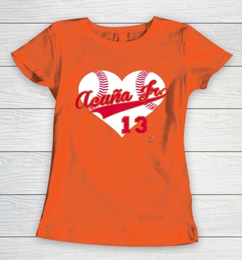 Ronald Acuna Jr Baseball Heart Gameday Women's T-Shirt 3