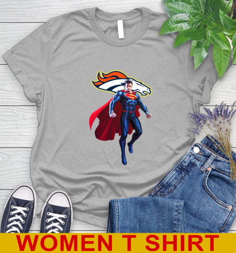 NFL Superman DC Sports Football Denver Broncos Women's T-Shirt 5