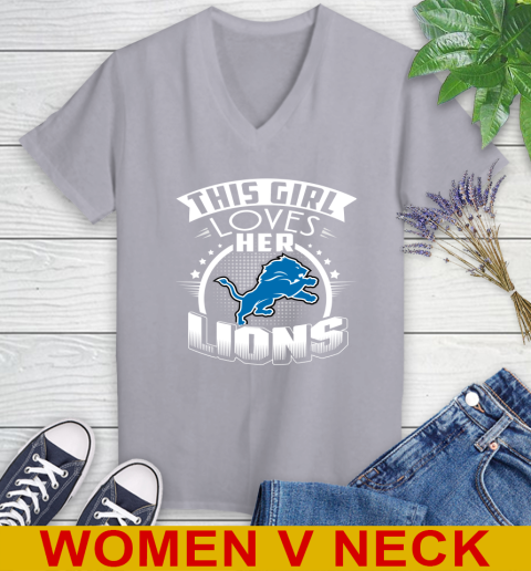 Detroit Lions NFL Football This Girl Loves Her Team 76