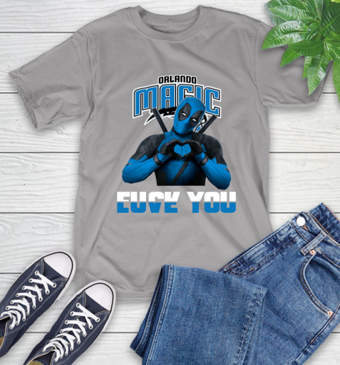 NBA Orlando Magic Deadpool Love You Fuck You Basketball Sports T-Shirt 6