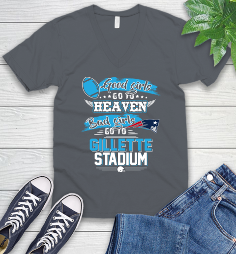 New England Patriots NFL Bad Girls Go To Gillette Stadium Shirt V-Neck T-Shirt 4