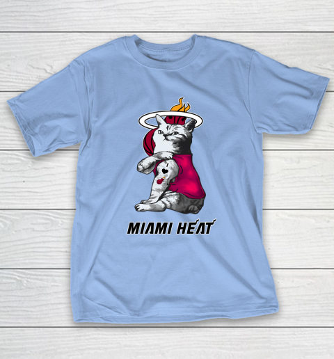 NBA Basketball My Cat Loves Miami Heat T-Shirt 10