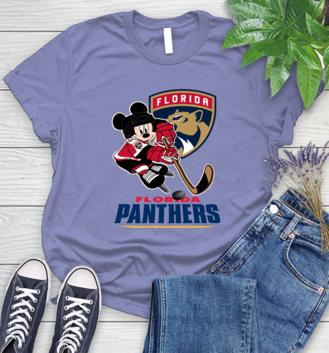 NHL Florida Panthers Mickey Mouse Disney Hockey T Shirt Women's T-Shirt 11