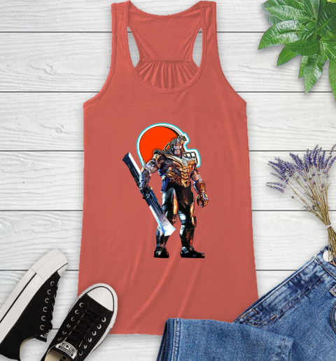 NFL Thanos Gauntlet Avengers Endgame Football Cleveland Browns Racerback Tank 4
