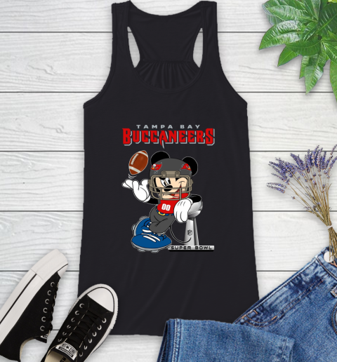 NFL Tampa Bay Buccaneers Mickey Mouse Disney Super Bowl Football T Shirt Racerback Tank 2