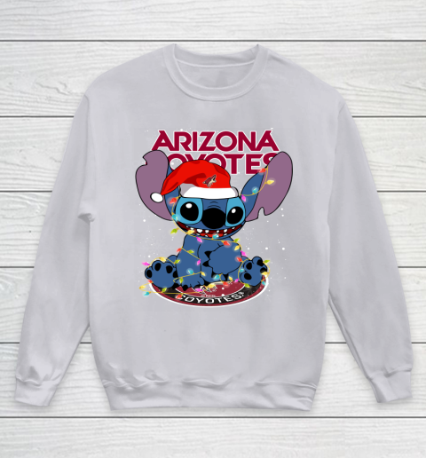 Arizona Coyotes NHL Hockey noel stitch Christmas Youth Sweatshirt 2