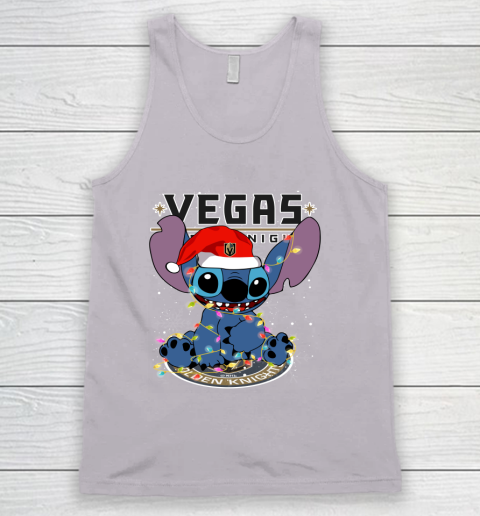 Vegas Golden Knights NHL Hockey noel stitch Christmas Tank Top 2