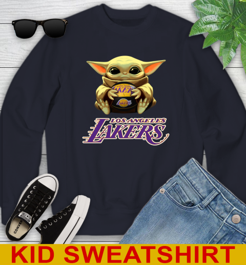 NBA Basketball Los Angeles Lakers Star Wars Baby Yoda Shirt 115