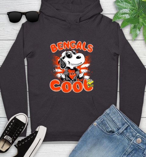NFL Football Cincinnati Bengals Cool Snoopy Shirt Youth Hoodie 6