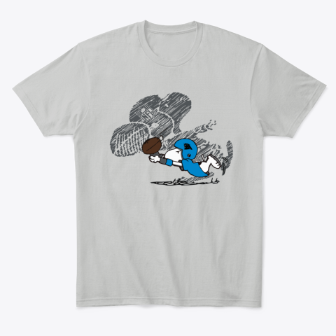 tpae carolina panthers snoopy plays the football game classic t shirt 2 front ash