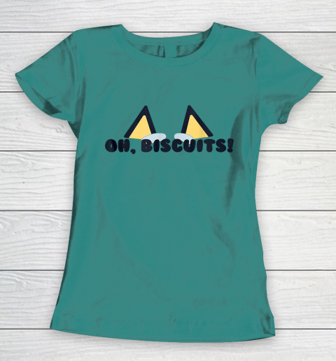Blueys Oh Biscuits Mums Dad Cartoon Mothers Women's T-Shirt 10